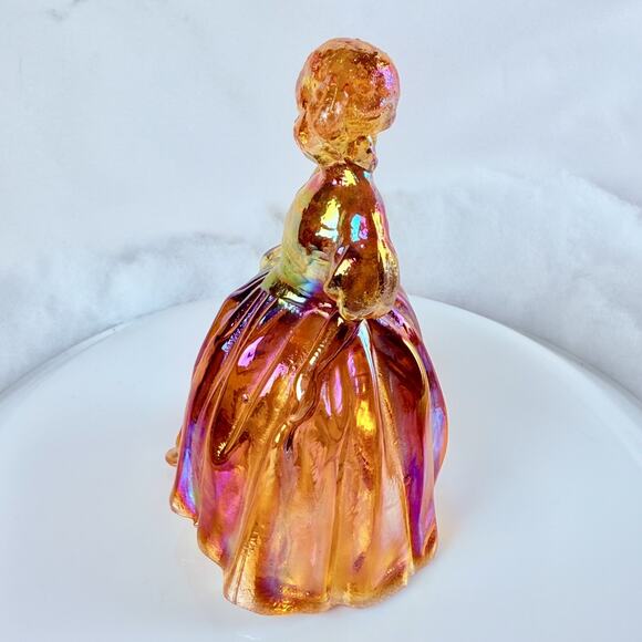 Vintage Wheaton Carnival Glass Ladies Figurines Southern Belle Girls Set Of 3 - Picture 8 of 16